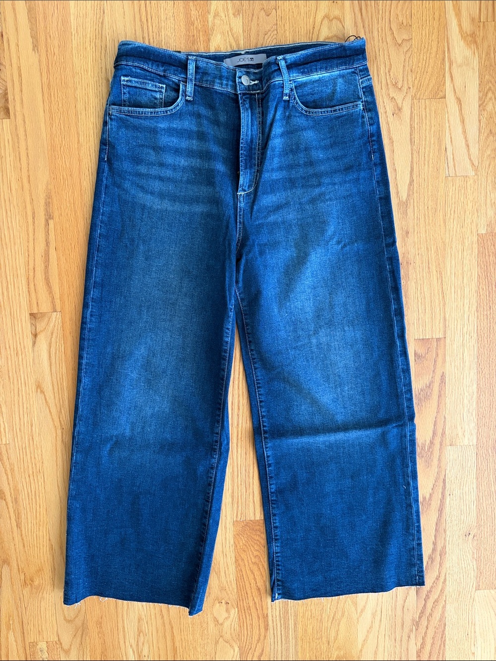 Joe's Jeans Women's Raw Hem High Rise Wide-Leg Crop Jeans